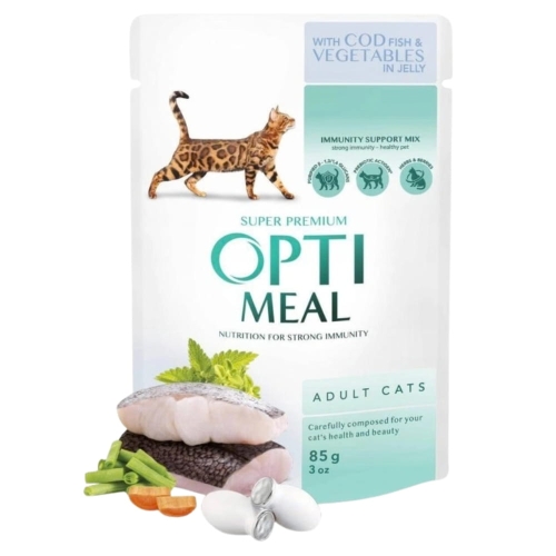 Opti Meal saszetka 85g Dorsz i warzywa