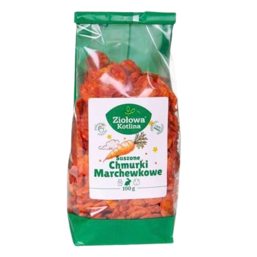 Ziołowa Kotlina Suszone chmurki marchewkowe 100g