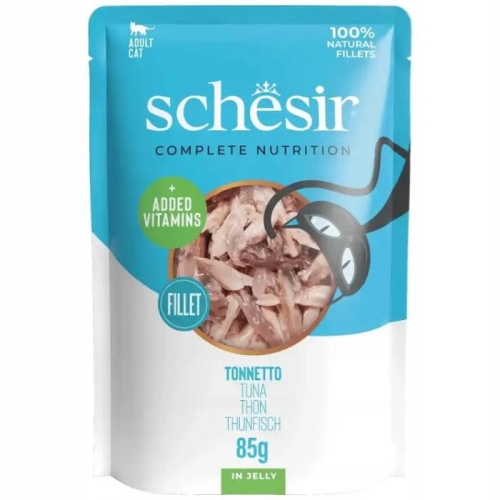 Schesir Karma mokra dla kota Filety tuńczyka w galaretce Saszetka 85g