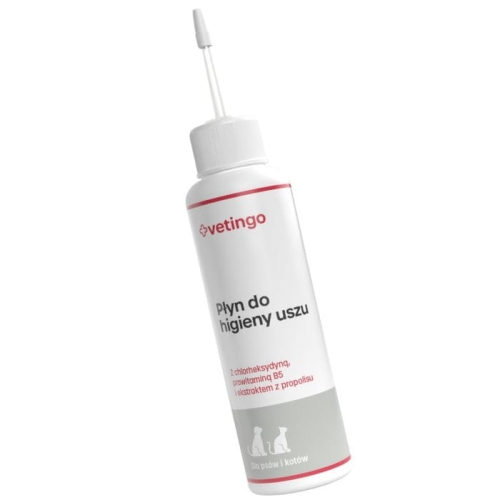 Vetingo Płyn do higieny uszu dla psa i kota 100 ml