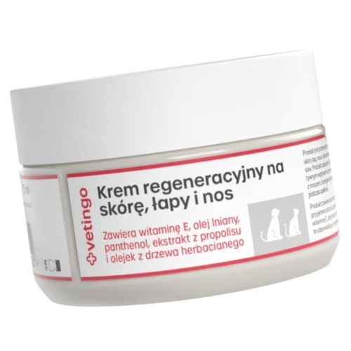 Vetingo Krem regeneracyjny na skórę łapy nos dla psa kota 75 ml