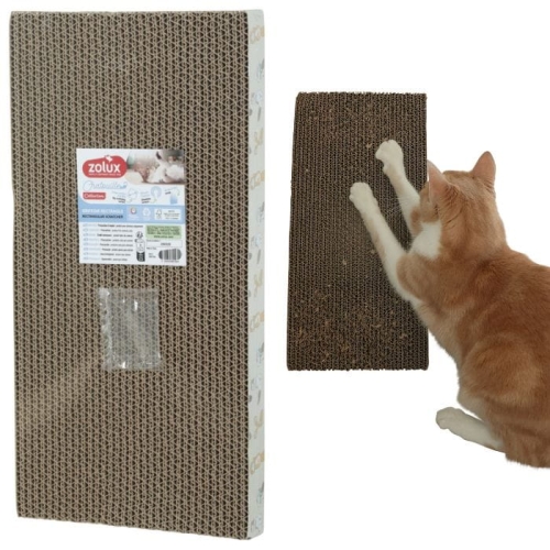 Zolux Drapka dla kota CHATOUILLE prostokątna z kocimiętką Drapak Zabawka