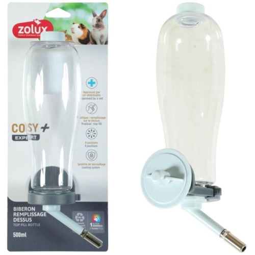 Zolux Poidełko dla gryzoni napełniane od góry COSY 500ml niebieskie