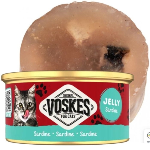 Mokra karma dla kota Voskes SARDINE Sardynki w galarecie 85g