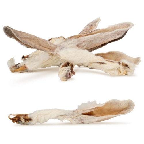 Puzzo Snack Przysmak dla psa Ucho królicze z futrem ok. 20-25cm 100g