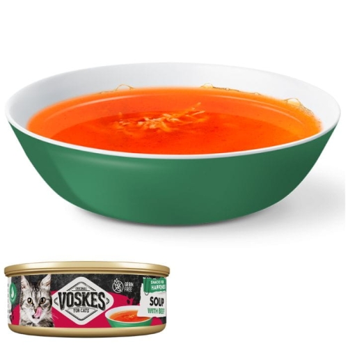 Zupa bulion dla kota z wołowiną Voskes Cat soup with Beef 50g bez zbóż
