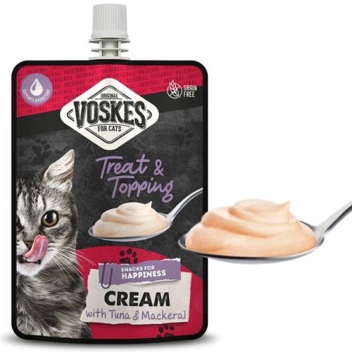 Voskes Cat Przekąska dla kota Krem z tuńczykiem i makrelą 90g