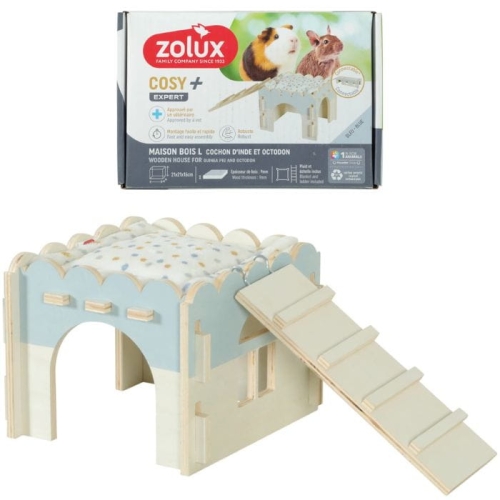 Zolux Domek drewniany dla kawii domowej myszoskoczka COSY 9mm