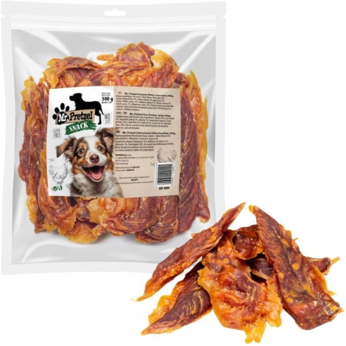 Przysmak dla psa Suszone filety z kurczaka Mr. Pretzel 500g