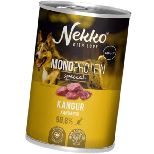 Nekko Mono Adult Mokra karma dla psa Kangur 400g