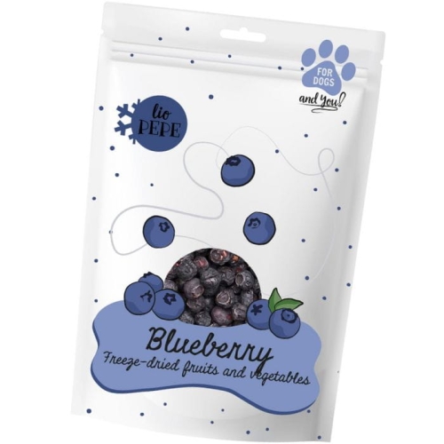 Lio PEPE Przysmak dla psa Liofilizowana BORÓWKA 15g Blueberry