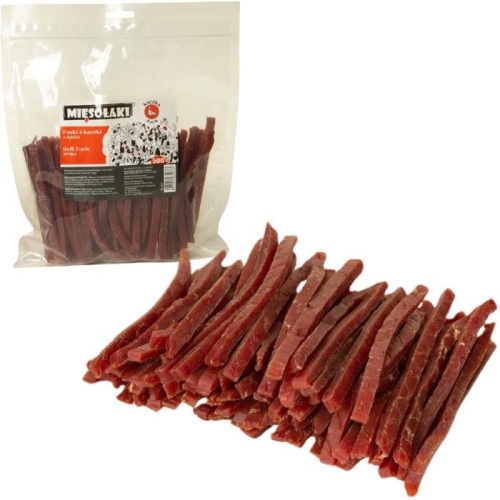 Mięsołaki Paski z kaczki miękkie 500g Przysmak dla psa