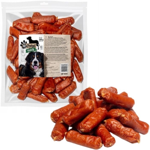 Mr. Pretzel Kiełbaski z królikiem 5cm Przysmak dla psa Premium 500g