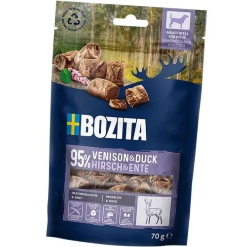 Bozita Snack Meaty Bites Dziczyzna Kaczka 70g Przysmak dla psa