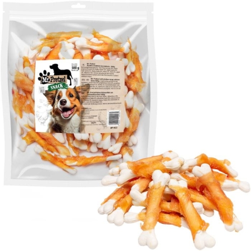Przysmak przekąska dla psa Kostki z Miękkim Kurczakiem Mr. Pretzel 500g