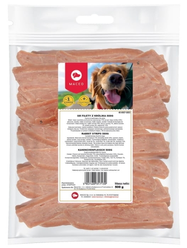 Maced Filety z królika 500g Przysmak dla psa