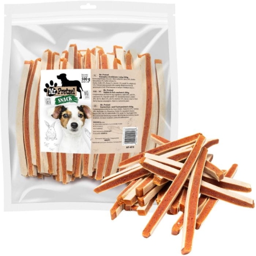 Przysmak przekąska dla psa Kanapka z Królikiem i Rybą Mr. Pretzel 500g