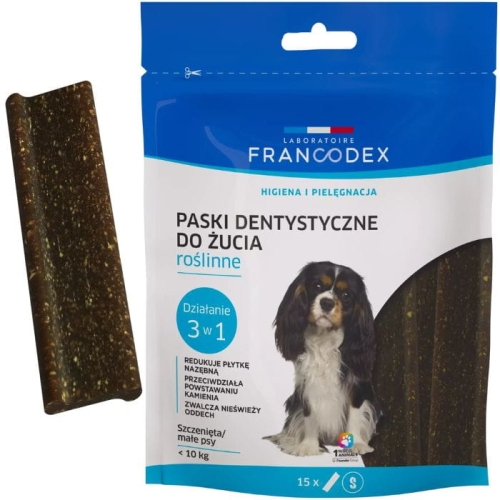 Francodex Paski do gryzienia S na brzydki zapach z pyska 228g / 15 szt