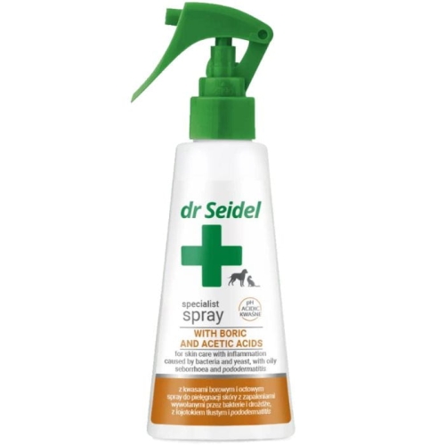 Dr Seidel do pielęgnacji z kwasami borowym i octowym dla psa i kota 100 ml