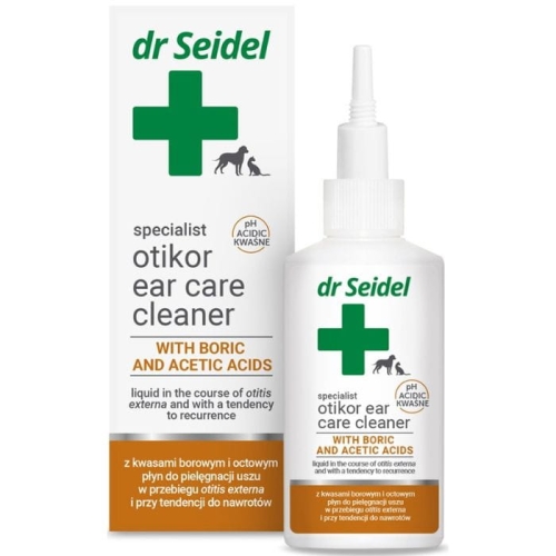 Dr Seidel Otikor Do Pielęgnacji Uszu z kwasami borowymi i octowymi 75 ml