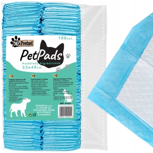 Mr. Pretzel Podkład higieniczny dla szczeniąt 33x45cm 100 szt