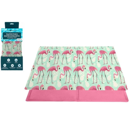 Farm Company Mata chłodząca dla psa kota kota Flamingi 90x50 cm
