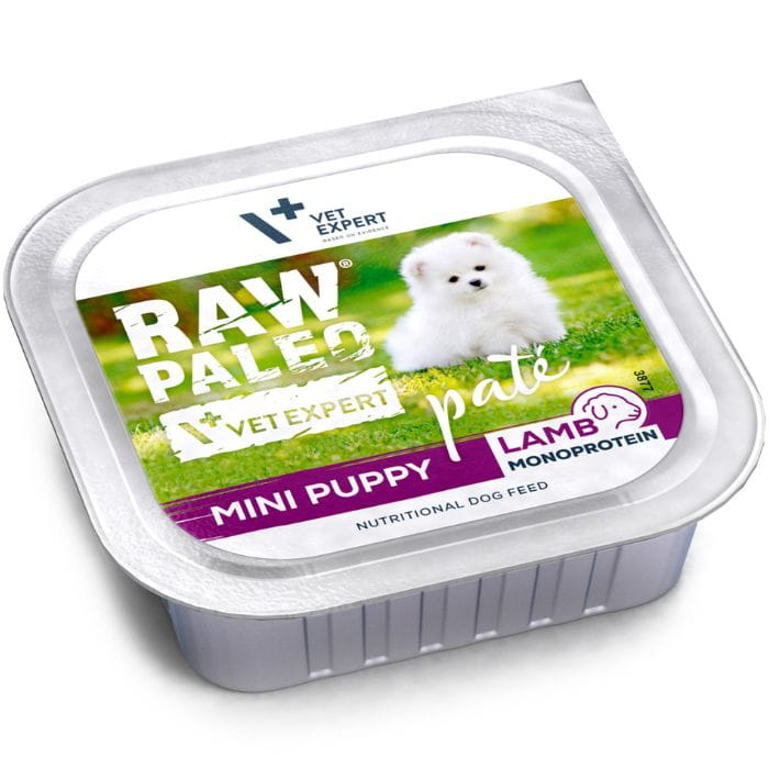 Vet Expert Raw Paleo Mini Puppy monobiałkowa mokra karma dla szczeniąt jagnięcina 150g