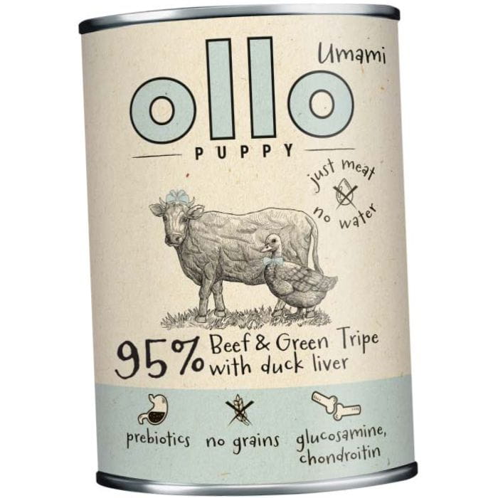 Ollo Puppy Umami mokra karma dla szczeniąt wołowina żwacze wątróbka 850g