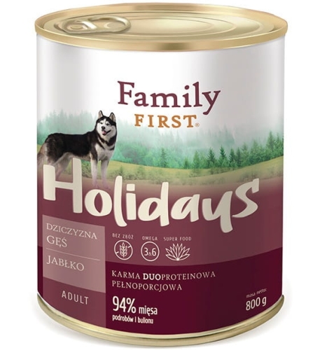 Family First dziczyzna gęś jabłko adult duoprotein 800g