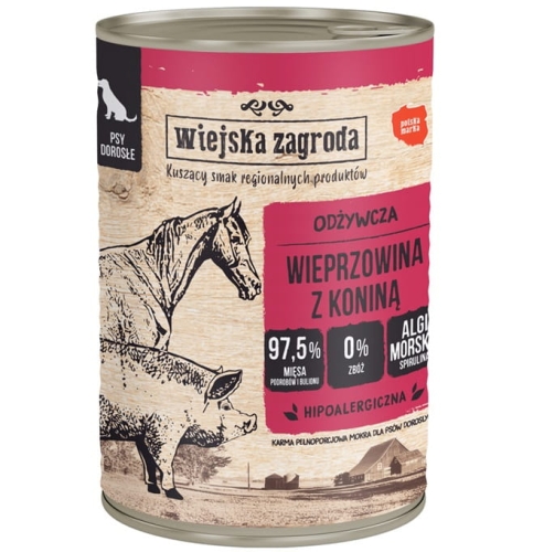Wiejska Zagroda Wieprzowina z koniną 400g