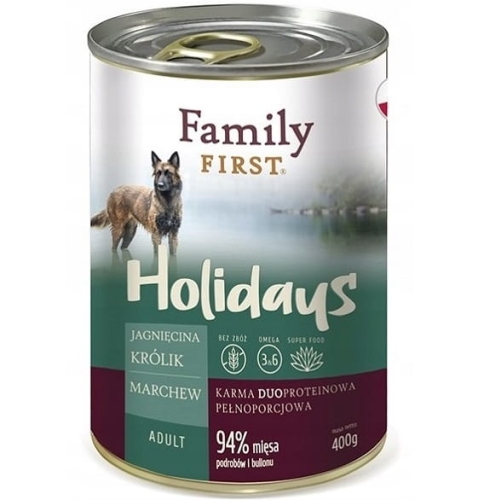 Family First jagnięcina królik marchew adult duoprotein 400g