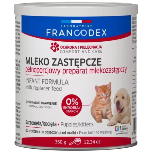 Francodex Mleko w proszku dla szczeniąt i kociąt zastępcze 350g