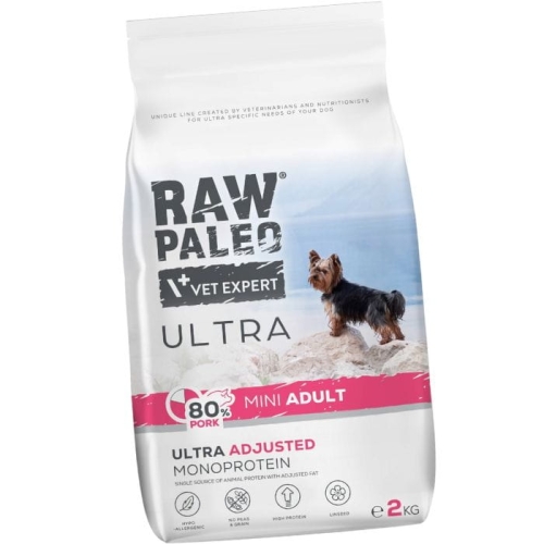 RAW PALEO ULTRA PORK ADULT MINI z wieprzowiną dla psów małych ras 2kg