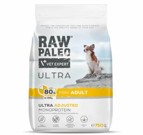 Raw Paleo Ultra Turkey Adult Mini 750g Indyk dla małych ras