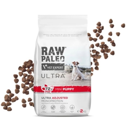 Raw Paleo Ultra Beef Mini Puppy 2kg Wołowina dla szczeniąt