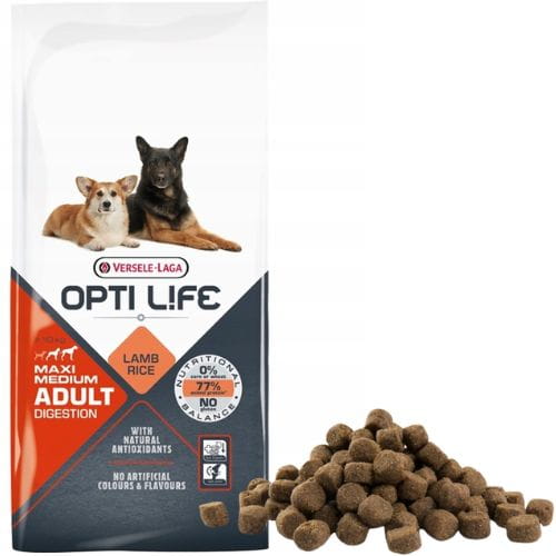 Opti Life Adult Digestion Medium & Maxi 12,5kg