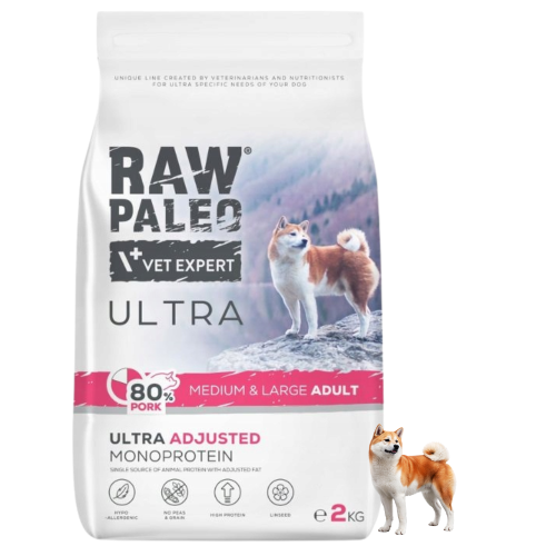 RAW PALEO Ultra WIEPRZOWINA Medium Large Adult 2kg