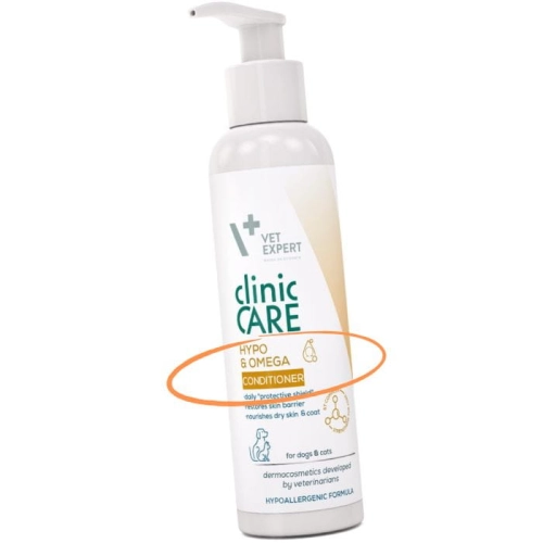 Vet Expert Clinic Care Hypo&Omega Odżywka do sierści skóry psa kota 150ml