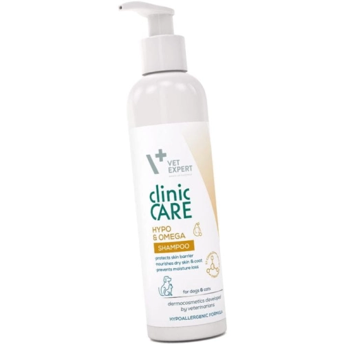 Vet Expert Clinic Care Hypo&Omega szampon dermokosmetyczny pies kot 250ml
