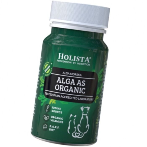 Holista Alga Organic Algi morskie dla psa kota Wodorosty Jod Tarczyca 90tab