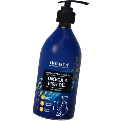  Holista Omega3 Fish Oil Olej z ryb dla psa i kota Omega EPA DHA BARF 500ml 