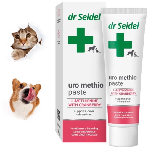 Dr Seidel Uro Methio Pasta Wspierająca Drogi Moczowe Dla Psa Kota 120g