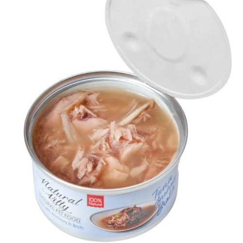 Natural Kitty Tuńczyk z sardelą w bulionie 80g Mokra karma dla kotów