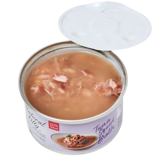 Natural Kitty Tuńczyk z kalmarami w bulionie 80g Mokra karma dla kotów