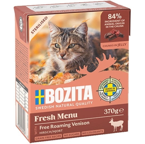 Bozita Cat Sterilised z Dziczyzną Kawałki w galaretce 370g