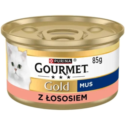 Purina Gourmet Gold Mus z Łososiem 85g Mokra Karma Dla Kota