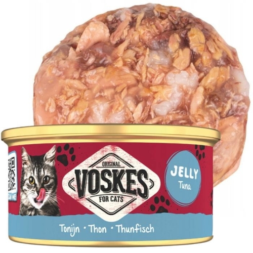 Mokra karma dla kota Voskes JELLY TUNA Tuńczyk galaretka Naturalny 85g