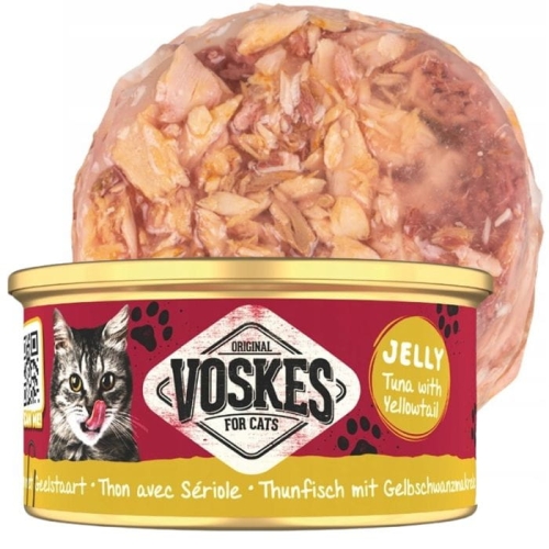 Mokra karma dla kota Voskes TUNA YELLOWTAIL Tuńczyk seriola w galarecie 85g