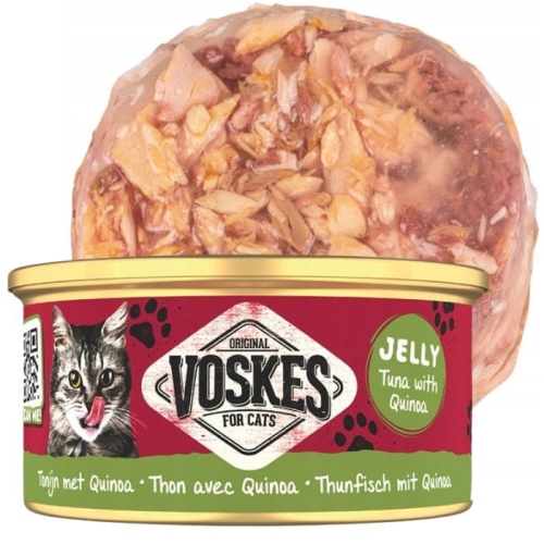 Mokra karma dla kota Voskes TUNA WITH QUINOA Tuńczyk komosa w galarecie 85g