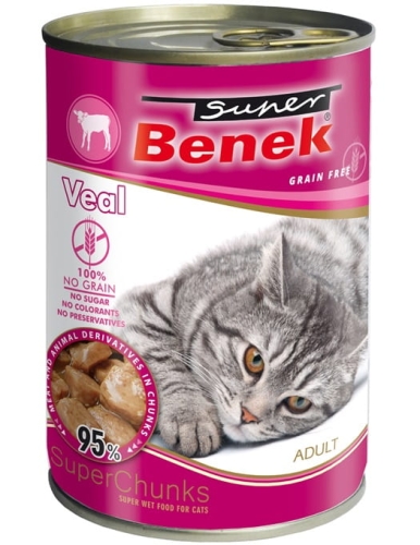 BENEK KOT kąski z cielęciną w sosie 415g